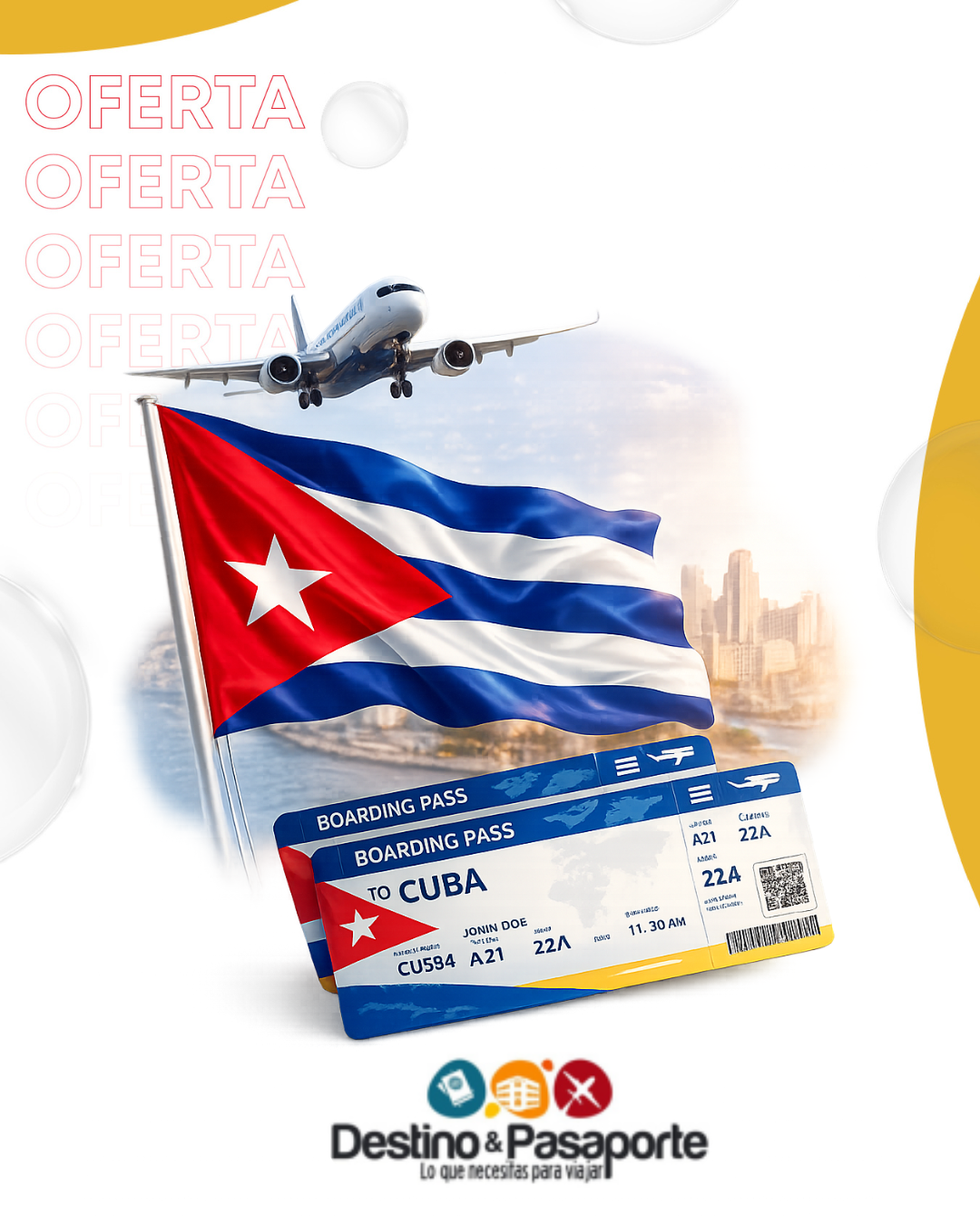 Destino y pasaporte Cuba