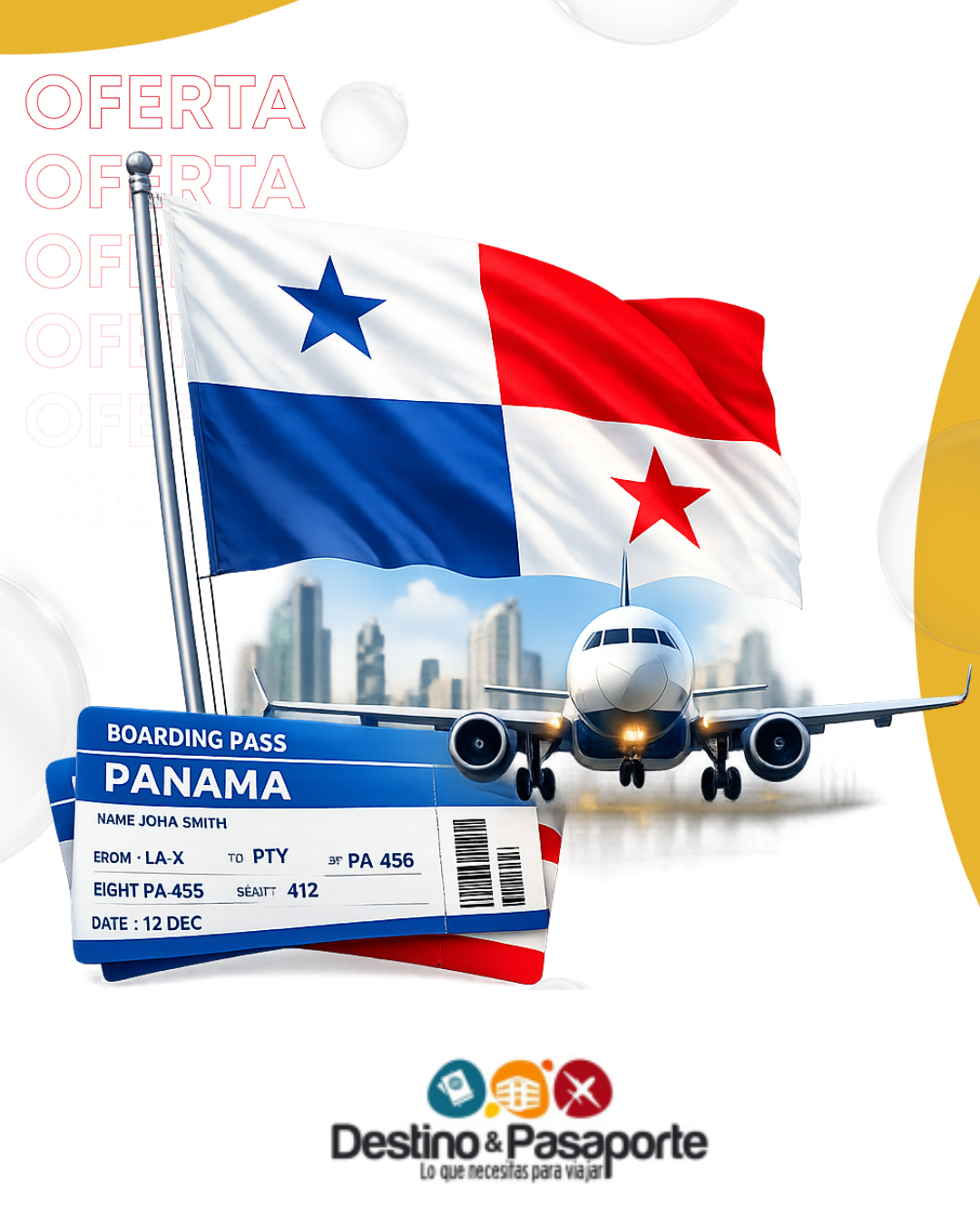 Destino y pasaporte Panama